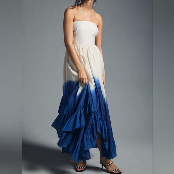NWT Anthropologie Samant Chahaun Ombre Maxi Dress - Picture 6 of 7